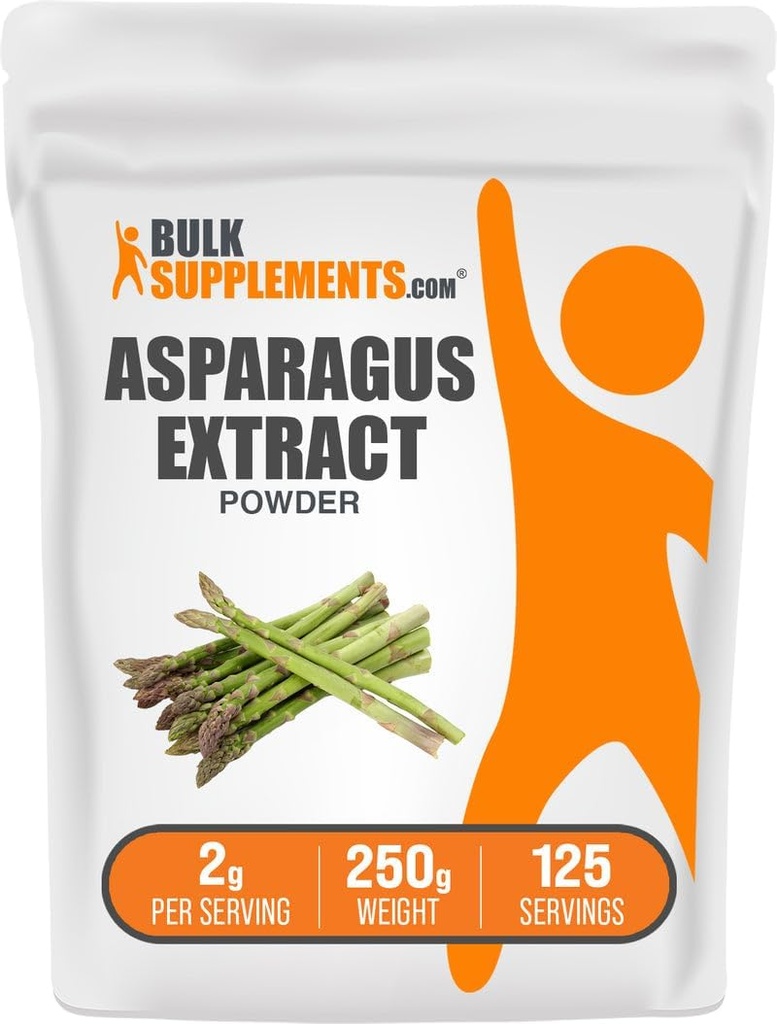 BulkSupplements.com Asparagus Extract Powder - Herbal Supplement, Shatavari Powder - Gluten Free, 2g per Serving, 250g (8.8 oz) (Pack of 1)