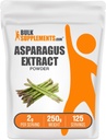 BulkSupplements.com Poudre d'extrait d'asperge - supplément à base de plantes, poudre Shatavari - sans gluten, 2g par portion, 250g (8,8 oz) (paquet de 1)