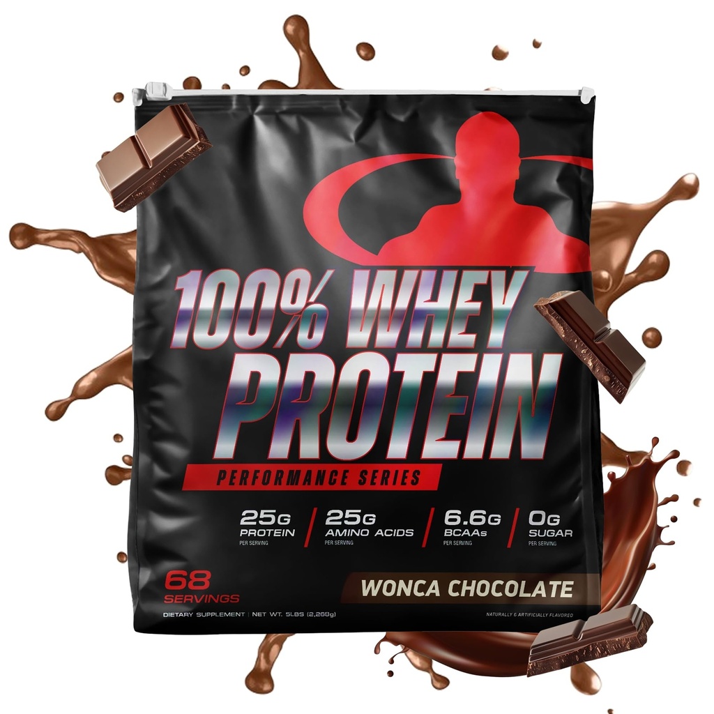 Goliath Labs 100% Whey Protein, Cold Filtered Whey Protein - Rapid Amino Acid Delivery - Coco naturel pour une riche saveur de chocolat - Tub Pees 5 livres, contient 68 portions