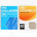 Veru Wellness Anti Aging Duo Lifestyle Patches Collagen C - Autocollant Temps de sortie Topique, 8-10 Heures (60 jours d'approvisionnement)