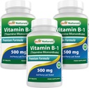 Meilleurs naturels vitamine B1 comme mononitrate de thiamine 500 mg 120 comprimés (120 Nombre (paquet de 3))