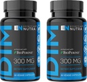 EFFECTIF NUTRA Supplément Dim 300mg avec BioPerine - Bloceur d'estrogène de force supplémentaire pour les hommes et les femmes - Hormone et soutien au métabolisme - 4 mois d'approvisionnement