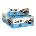 Quest Nutrition Dipped Chocolate Cookies & Crème Barres protéinées, haute protéine, faible teneur en glucides, sans gluten, Keto Friendly, 12 Compte