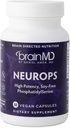 Dr Amen BrainMD NeuroPS - 30 capsules - 150 mg PhosphatidylSerine - favorise la concentration mentale, l'énergie et la mémoire - sans gluten - 30 portions