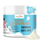 Poudre de supplément de colostrum de la viande bovine: Colostrum de la viande bovine entière pure riche en immunoglobulines et nutriments pour le soutien immunitaire et la santé des intestins, facile à mélanger dans l'eau ou les smoothies