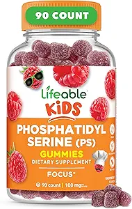 Phosphatidylsérine vivace (ps100) Enfants $ 100mg Gummies de focus pour enfants $ Great Tasting Phosphatidylsérine Supplément de focus pour enfants $ 90 Gummies