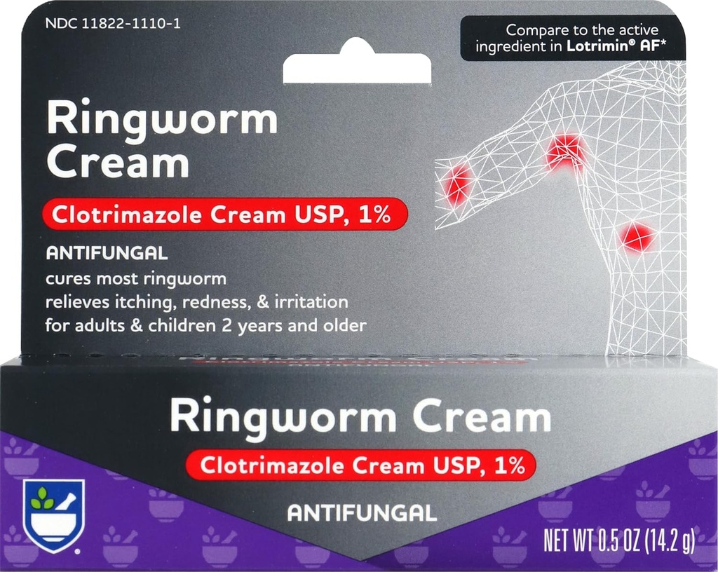 Rite Aid Antifongique Ringworm Crème Clotrimazole, 0.5 oz (15 g))