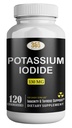 Iodide de potassium130 mg - Comprimés KI- Potassium130 mg - Pilules d'iode de potassium fabriquées aux États-Unis YODO Naciente, Yoduro de potasio - 120 Comprimés