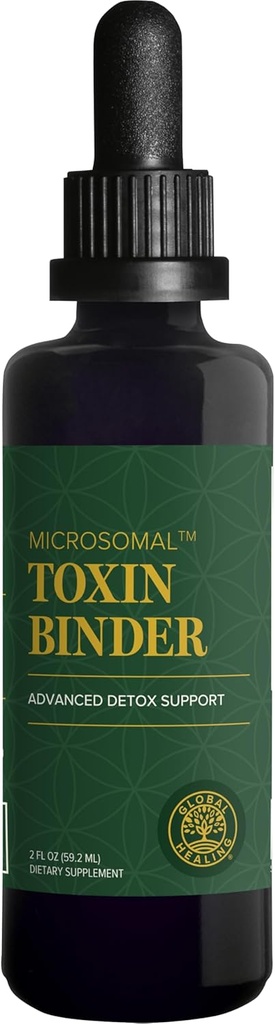 Global Healing Center - Binder à toxines microsomiques - Soutien détox - 2 Fl Oz