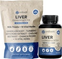 Enliven Liver Cleanse Capsules Detox & Repair Support du foie naturel avec le chardon, le dandelion et l'artichaut