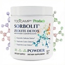Sorbolit Zeolite Detox - 7.05 oz supplément en poudre de zéolite pour la désintoxication du corps entier - Gut Cleanse, Detox cellulaire foie 200 jours