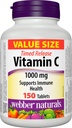 Webber Naturals Vitamine C Sortie en temps voulu 1000mg, 150 onglets