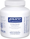 Encapsulations pures EPA/DHA avec Citron, concentré d'huile de poisson distillée moléculairement avec Citron, 120 capsules Softgel