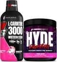 PROSUPPS L-Carnitine 3000 Stimulant Liquid Shops (31 portions, fruits dragons) et M. Hyde Série Signature Pré-travail Consommation d'énergie en poudre (30 portions, poussière de Pixie)