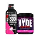PROSUPPS L-Carnitine 3000 Stimulant Liquid Shops (31 portions, fruits dragons) et M. Hyde Série Signature Pré-travail Consommation d'énergie en poudre (30 portions, poussière de Pixie)