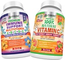 FRESH HEALTHCARE Immune Multivitamine et vitamine naturelle C - Bundle