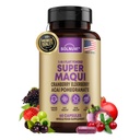 Capsules Bio Super Maqui Berry - Superfood Powder - Extrait de baies d'eau, canneberge, grenade, açai - Support des yeux et des dents secs, Santé Gut, Peau - 60 Capsules Vegan, Non OGM, Supplément sans gluten