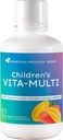 La Vita-Multi pour enfants : supplément de vitamines et minéraux mélangés - Absorber rapidement les vitamines liquides pour enfants avec des fruits, des verts et une lutéine protectrice des yeux (16 oz.)