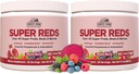 CARACTÉRISTIQUES DE PAYS Super Rouges, Energisant Polyphénol Superfood, Plus de 40 Super Fruits et baies, puissants antioxydants et polyphénols, soutient l'énergie, soutient la circulation, 40 portions, Berry mixte