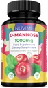 D Mannose 120 Capsules - 1000 mg par dose - Supplément diététique contribue à promouvoir la santé du trac urinaire - Défense naturelle Végétale UTI