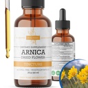 Extrait liquide d'Arnica – Sans alcool, végétalien, soutient la récupération musculaire et le confort articulaire, la teinture à absorption rapide, fabriqué aux États-Unis – 2 Fl Oz