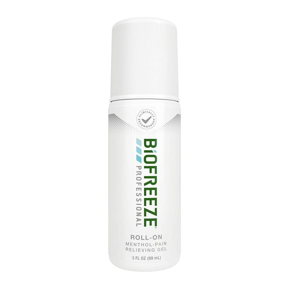 Biogel Professional Pain Relief Roll On, Knee & Lower Back Pain Relief, Arthrite Pain Relief, Neck Pain Relief, Refroidissement de la douleur articulaire, Roll-On Menthol Gel 3 Fl Oz