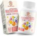 Multivitamine liposomique pour les femmes 50+ - Multivitamine quotidienne pour les femmes avec 32 ingrédients, CoQ10, Vitamines C, B, D, E pour le soutien de la santé cardiovasculaire et osseuse - sans fer (60 capsules)