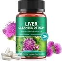 Nettoyage du foie et des pilules de désintoxication pour la réparation du foie - avec extrait de chardon de lait, racine de dandelion, gingembre, poudre de betterave et vitamines - soutien naturel du foie, 60 capsules végétaliennes