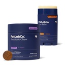 PetLab Co. Paw & Probiotic Bundle: Baume de patte de chien pour soutenir les pattes sèches, craquées 2.4 Ounces & Probiotiques de chien pour la santé de Gut, Allergies saisonnières, Skin & Ear Yeast 30 Compte