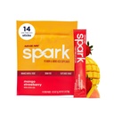 AdvoCare Spark - Mélange de boissons énergisantes - Supplément de vitamine et d'acide amino - Soutiens Énergie et Focus* - Support immunitaire portable* - Sans sucre - Fraise de mangue, 14 Stick Packs (3.5 oz)