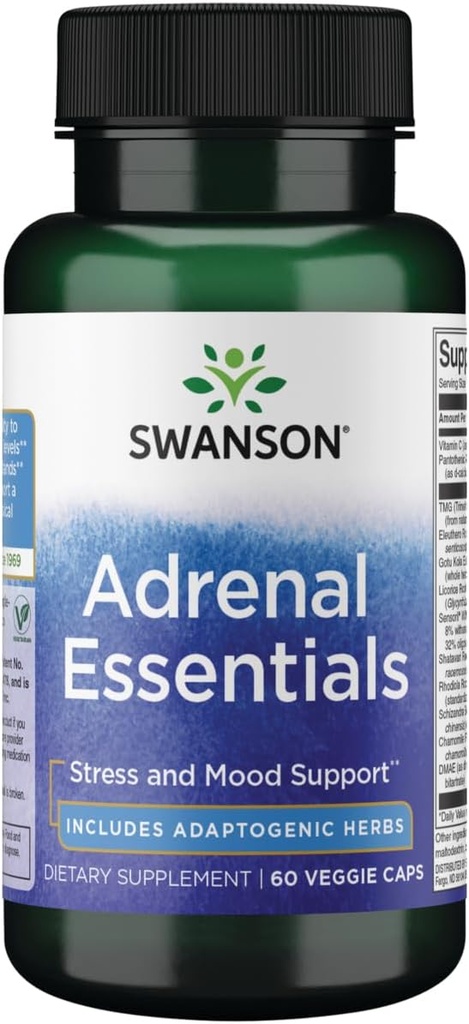 Swanson Adrénal Essentials 60 gélules