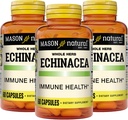 MASON NATURAL Echinacea, Immune System Booster, soutient la santé globale, supplément à base de plantes, 60 capsules (paquet de 3)