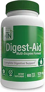 Formule complète enzymatique digestive avec support digestive et d'absorption des nutriments pré et probiotique.