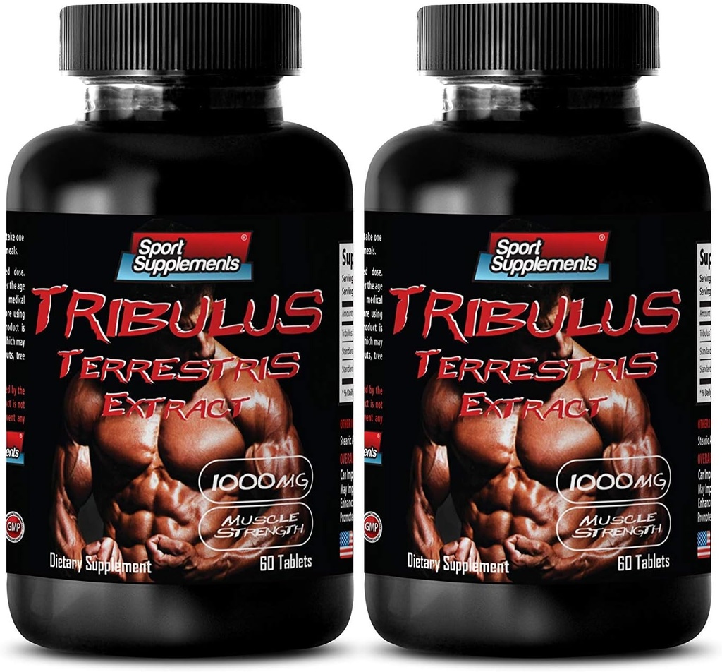 pilules pour les hommes sexe long et fort - TRIBULUS TERRESTRIS EXTRACT 1000MG - MUSCLE STRENGTH, booster de fertilité masculine, pilules libido masculine, pilules sexuelles masculines, amélioration masculine, booster d'endurance, 2B 120 Comprimés