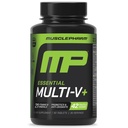 L'essentiel musculaire Pharm Multi-V+, Multi-Vitamine de l'athlète, Énergie améliorée, Performance et santé immunitaire, Multivitamine quotidienne pour les hommes et les femmes avec Minéraux Plus Probiotiques, 90 comprimés, 30 portions