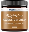 Crème de magnésium – Lotion de magnésium nocturne – Appliquer sur les jambes, les fesses, les bras ou la poitrine – Chlorure de magnésium topique – États-Unis Made and Safe for Kids (Cocoa)