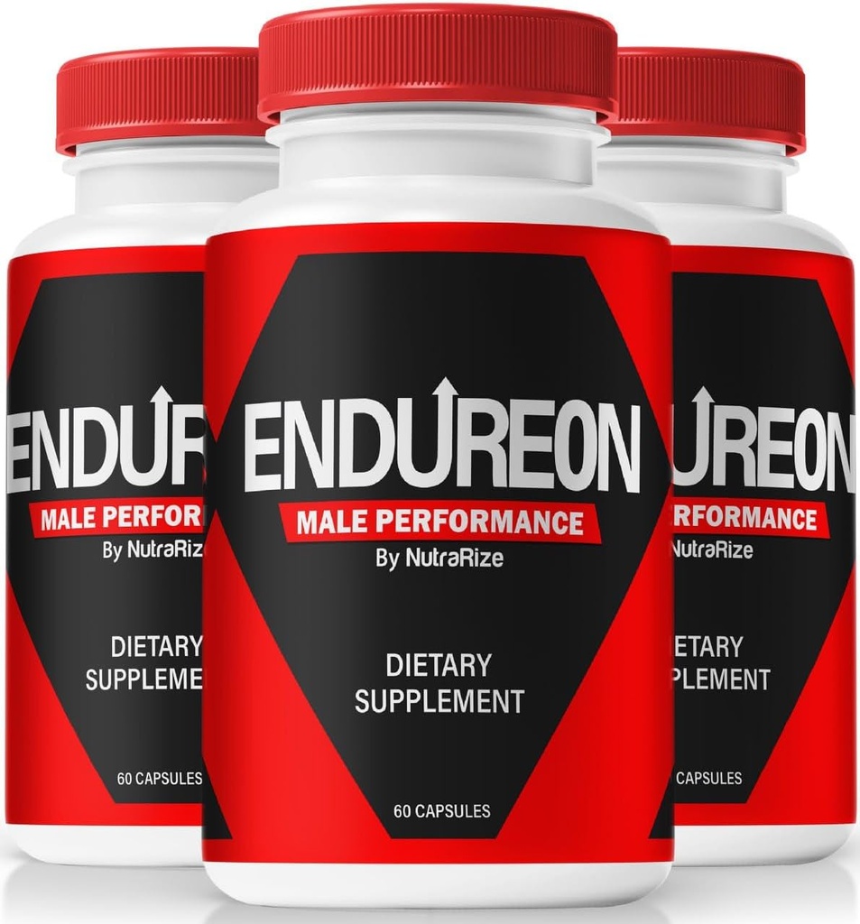 (3 Pack) Enduréon Pilules de performance masculine - Formule originale pour hommes avec mélange naturel pour soutenir la performance, l'endurance et l'énergie