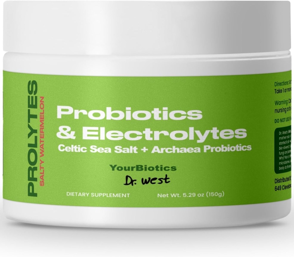 VOS BIOTICES Prolytes Poudre d'électrolyte avec des probiotiques pour les femmes et les hommes - Poudre d'hydratation avec une boisson probiotique pour la santé Gut - Poudre d'électrolyte Keto sans sucre pour la performance maximale - pastèque
