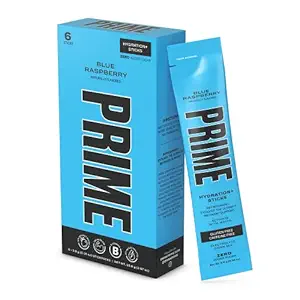 HYDRATION PRIME+ Sticks Blue Raspberry (en anglais seulement) Poudre d'hydratation Bâtons de service simple (en anglais seulement) Poudre d'électrolyte sur le go (en anglais seulement) 250mg BCAAs, B Vitamines, Antioxydants (en anglais seulement) Faible sucre (en anglais seulement) Sans caféine (en anglais seulement) Vegan (en anglais seulement) 6 Sticks