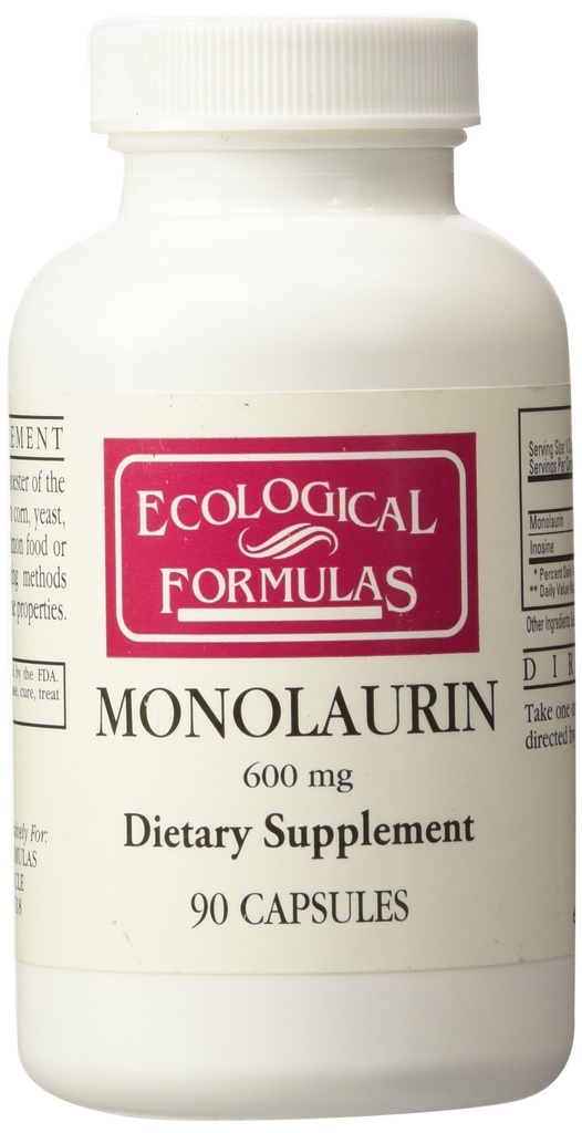 Formules écologiques Monolaurin 600mg 90 Capsules