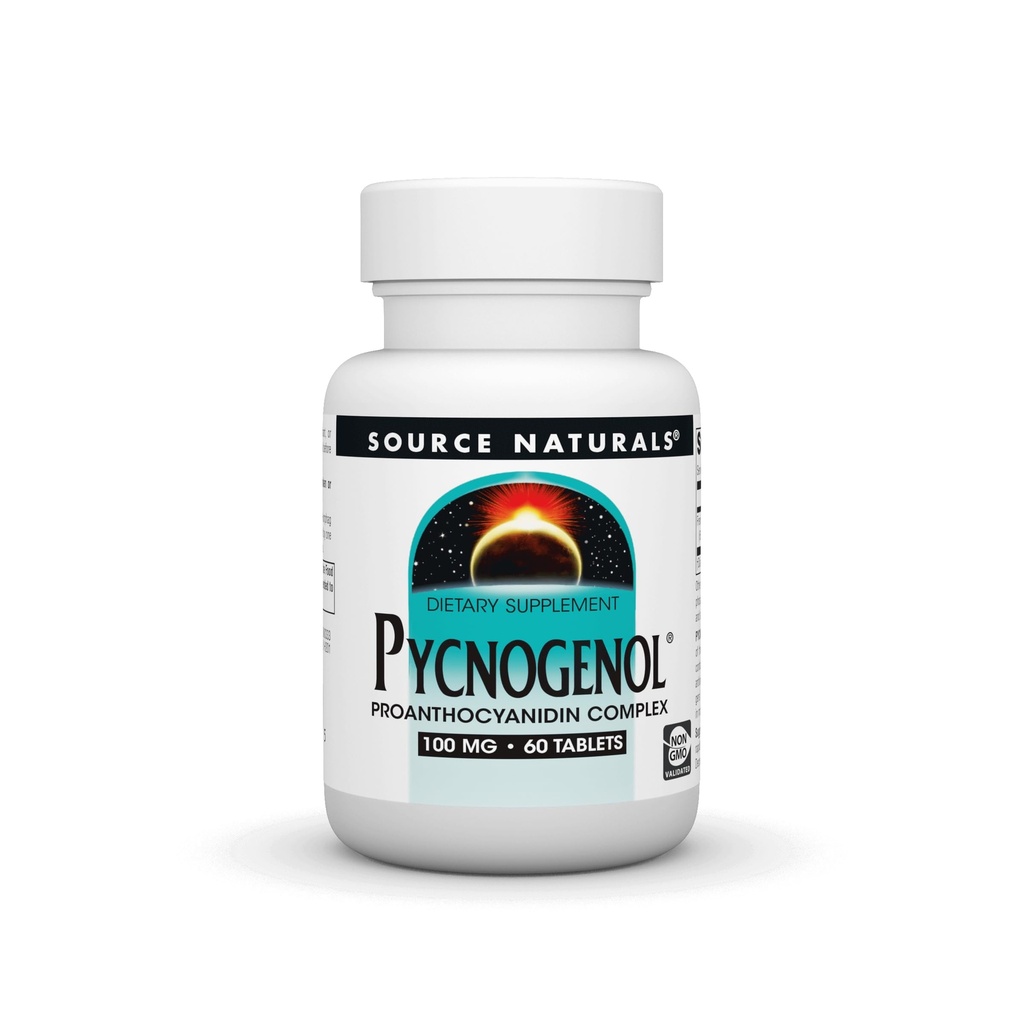 Source Naturelle Pycnogénol 100 mg Complexe Proanthocyanidine - 60 comprimés