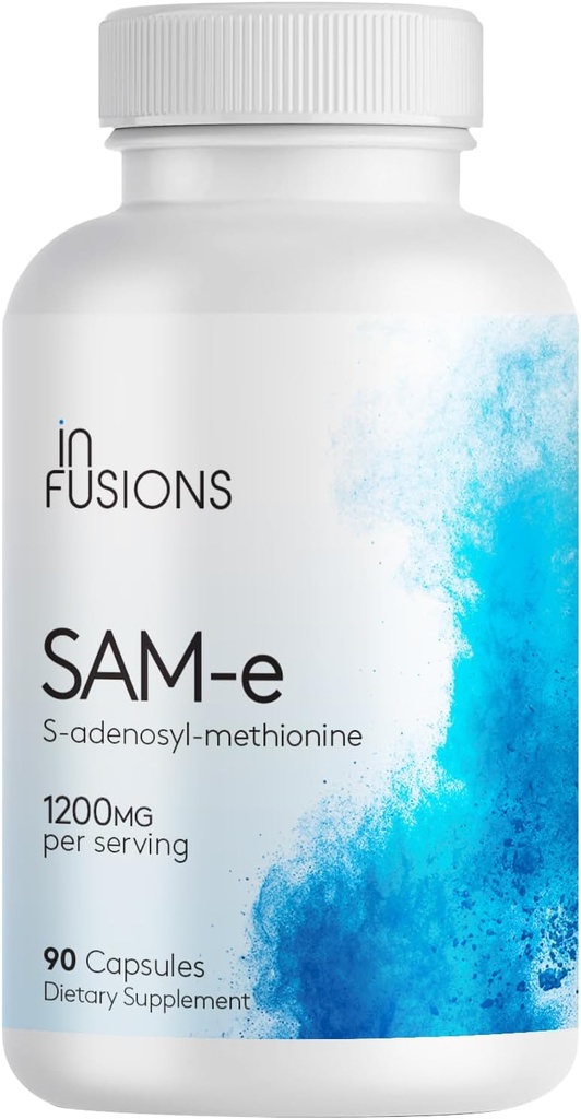 Infusions Concentration maximale Pure SAM-e 1200mg 90 Capsules végétales (S-adensoyl-méthionine)
