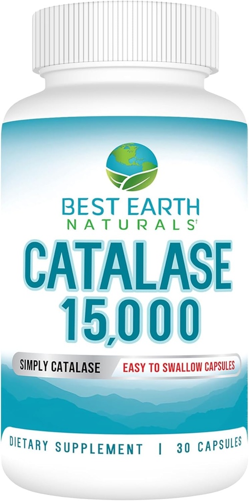 Meilleur supplément Catalase Earth Naturals 15 000 - Suppléments capillaires pour cheveux forts - 30 jours d'approvisionnement