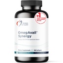 Conceptions pour la santé OmegAvail Synergy - Omega Complex pour adultes - Omega 3-6-7-9 Acides gras de l'huile de brage et de macadamia + Triglycéride (TG) Huile de poisson avec DHA & EPA (180 Softgels)
