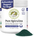 Wholistic Pet Organics Spiruline pour chiens - 3 Oz - Soutiens Système immunitaire sain et allergie saisonnière - Plant based Antioxydant Support pour les aliments maison - Bio Dog Food Topper - Freshly Made in USA