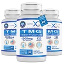 Formules Genex Supplément TMG 1000mg (360 Capsules) - NSF certifié pour la sécurité, la qualité et l'exactitude des étiquettes - Bétaine Anhydre Triméthylglycine - Supplément hépatique - Sans gluten et sans OGM - 30 jours d'approvisionnement
