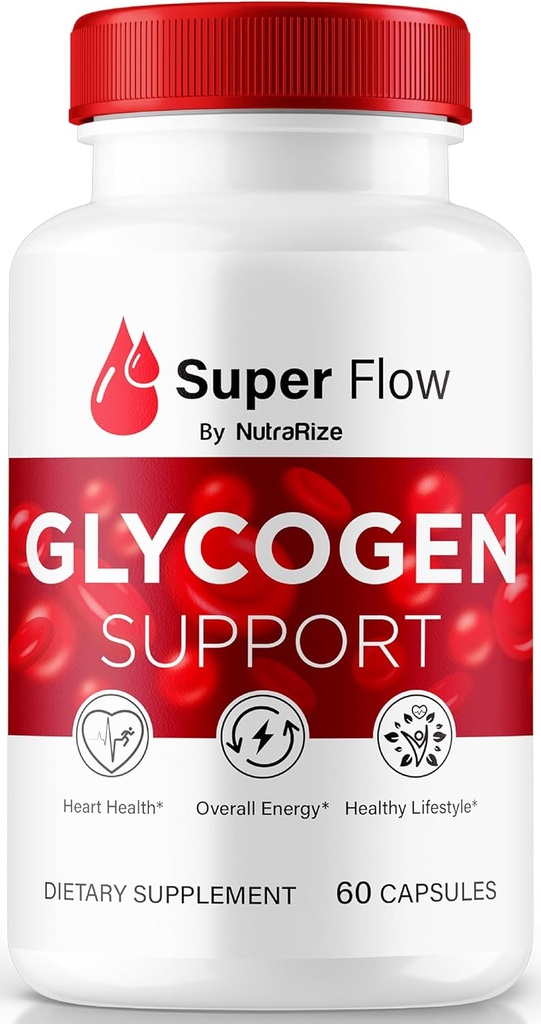 NutraRize Super Flow Glycogen, SuperFlow Glycogen Support Capsules, Super Flow Glyco Optimizer, SuperFlow Glyco Optimizer Caps, Super Flow Detox Cleanse, Super Flow Glycol (60 capsules)