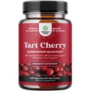 Extra Strength Tart Cherry Capsules - Tart Cherry Extract Capsules 7500mg pour Uric Acid Cleanse pour Gout & Reins Support - Supplément d'extrait de fruit pour Urinary Tract Health & Joint Support - 240 Ct