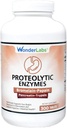 Laboratoires Wonder Enzymes protéolytiques (Bromelain Papain Pancreatin Trypsine 550 mg Total avec Amylase, Lipase et Protase normalisées, 300 comprimés