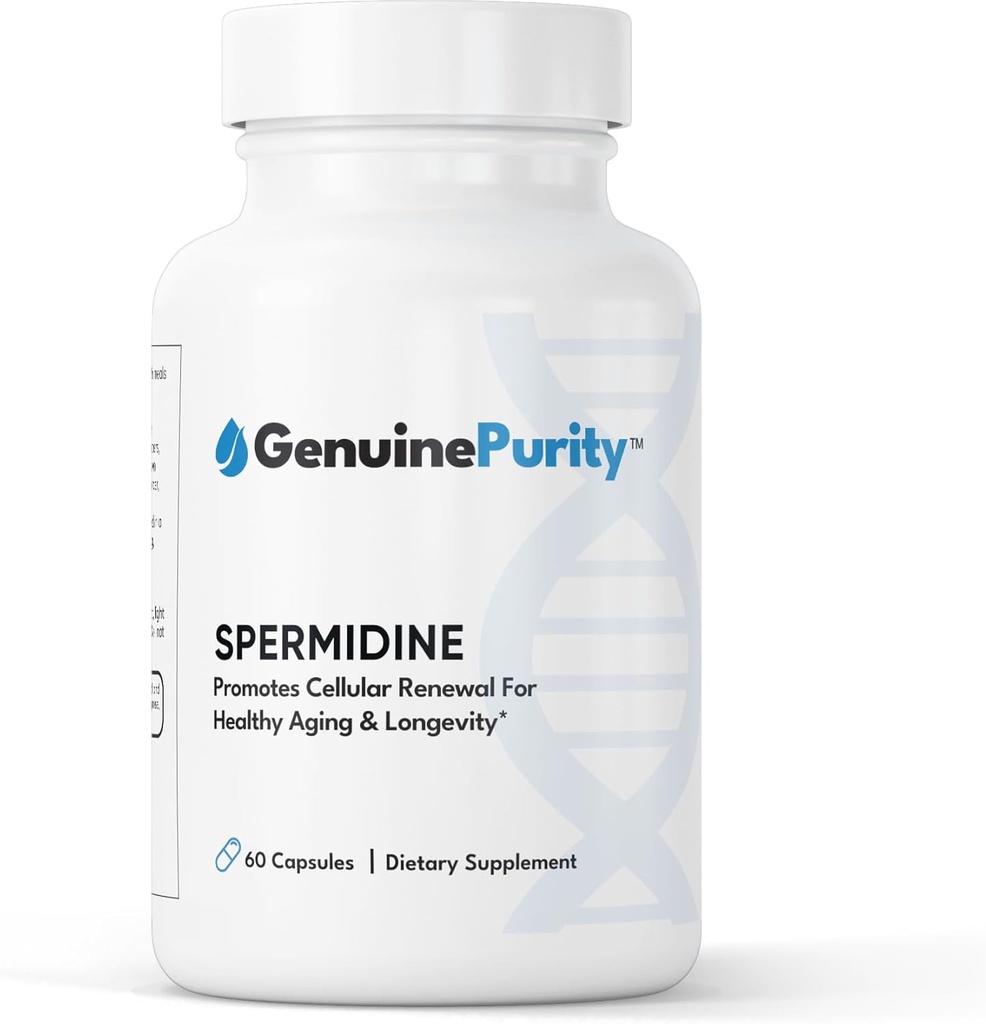 Spermidine liposomale 8mg de Spermidine-Rich Extrait de germe de blé pour les femmes et les hommes pour promouvoir le renouvellement cellulaire pour un vieillissement en santé.